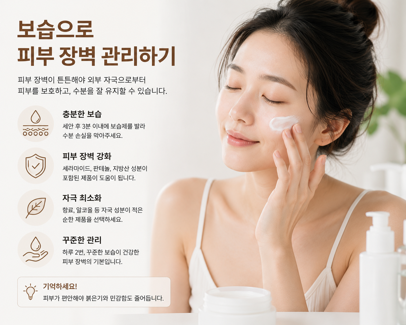 보습으로 피부 장벽 관리하기