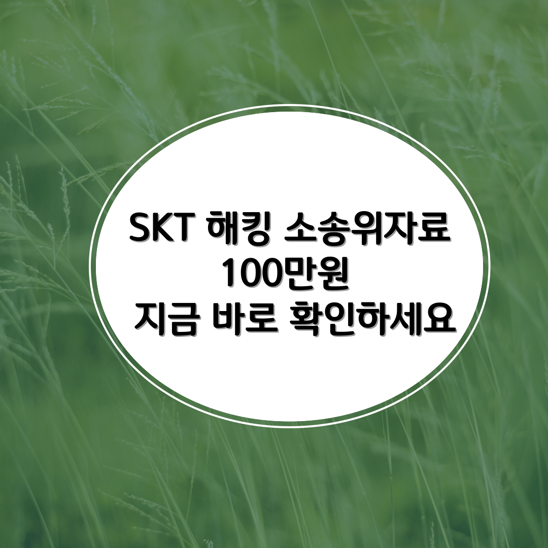 SKT 해킹 소송, 위자료 100만원