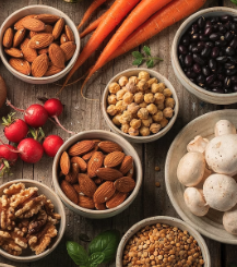 비타민B2 많은 체식주의자를 위한 선택