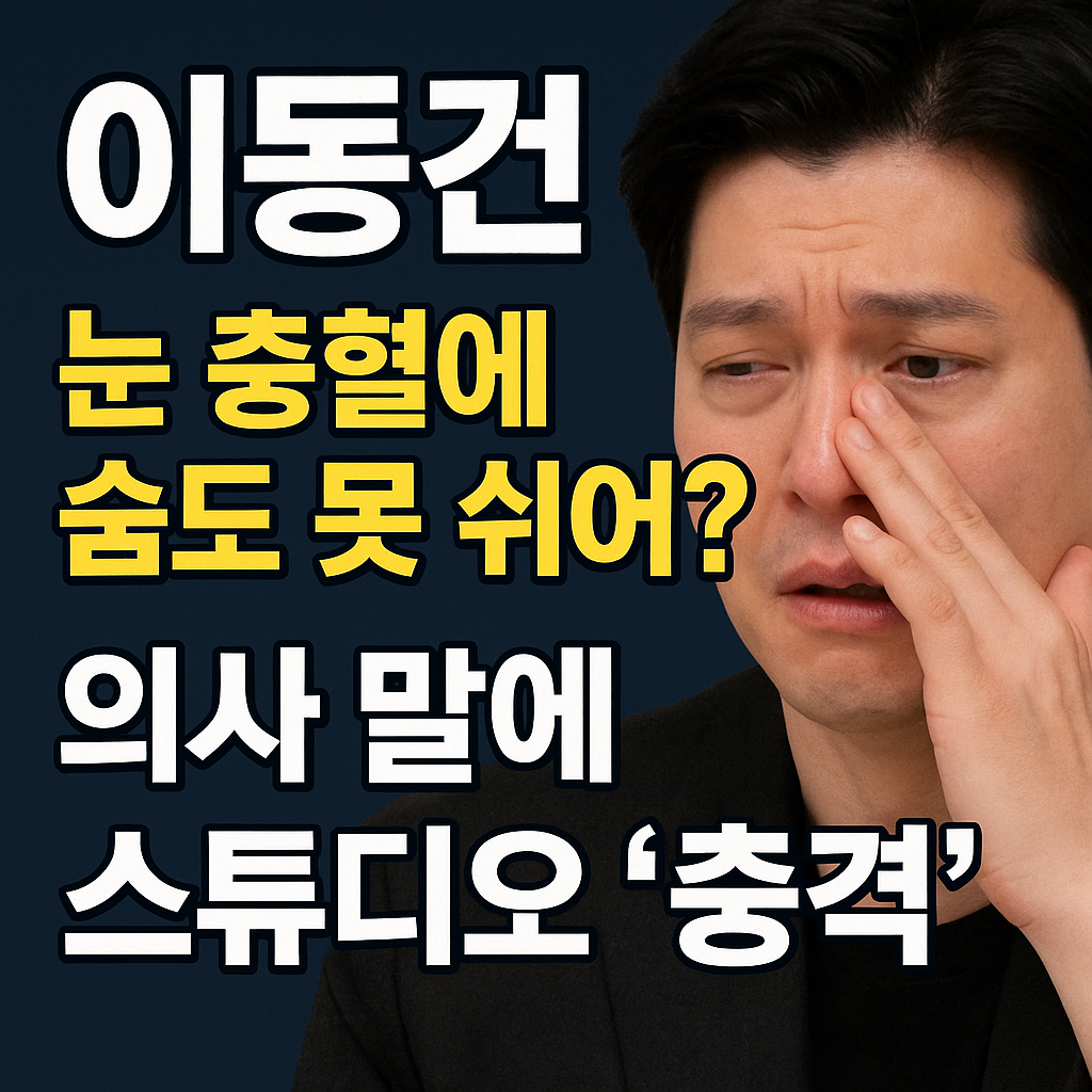 이동건 희귀병, 미우새 방송으로 드러난 충격 증상과 가능성