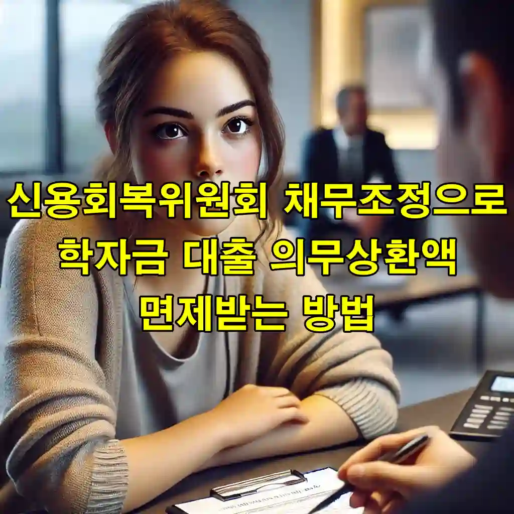신용회복위원회 채무조정으로 학자금 대출 의무상환액 면제받는 방법