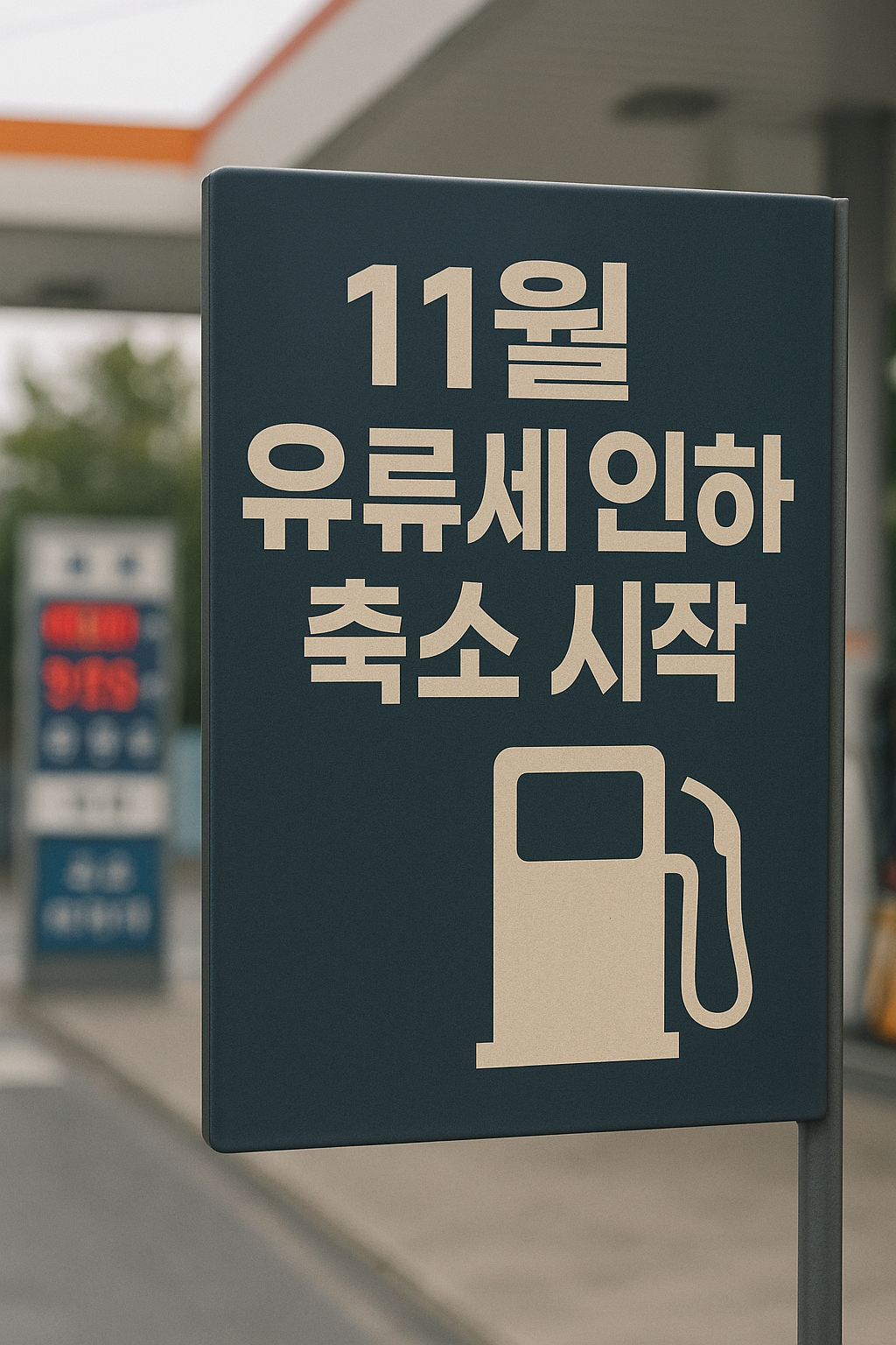 유류세 혜택 끝! 11월부터 달라지는 휘발유&middot;경유 가격 총정리