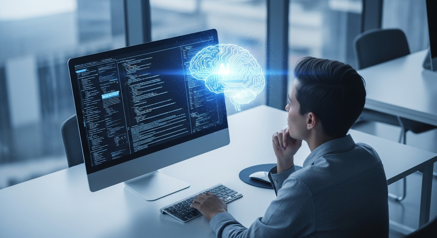 인간과 AI의 협력을 상징하는 이미지