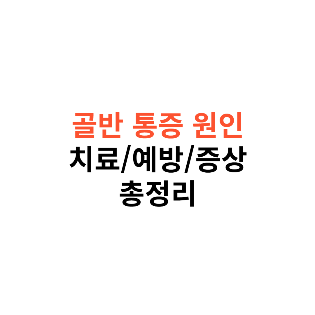 골반 통증의 원인