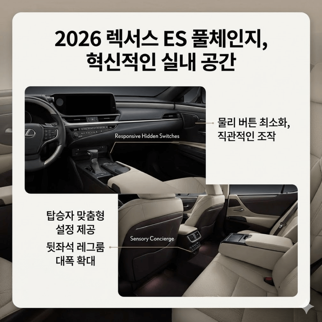 2026 렉서스 ES 풀체인지ㅣ하이브리드 제왕의 귀환, 가격과 출시일 완벽 분석
