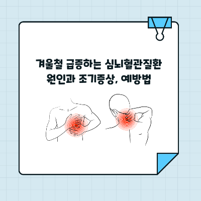 겨울철 급증하는 심뇌혈관질환 원인과 조기증상, 예방법