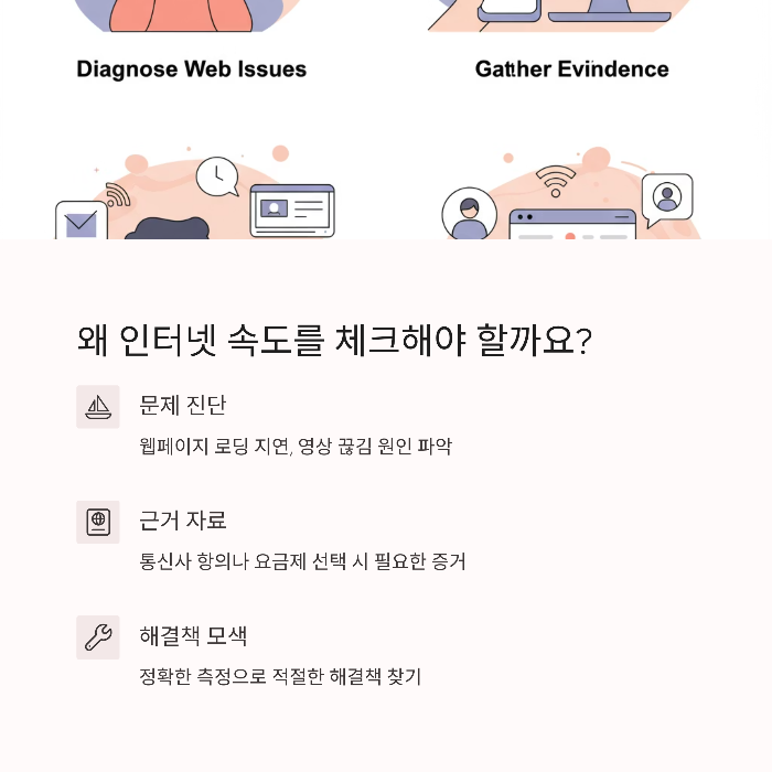 왜 인터넷 속도를 체크해야 할까요?