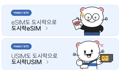 와이파이 도시락 이심