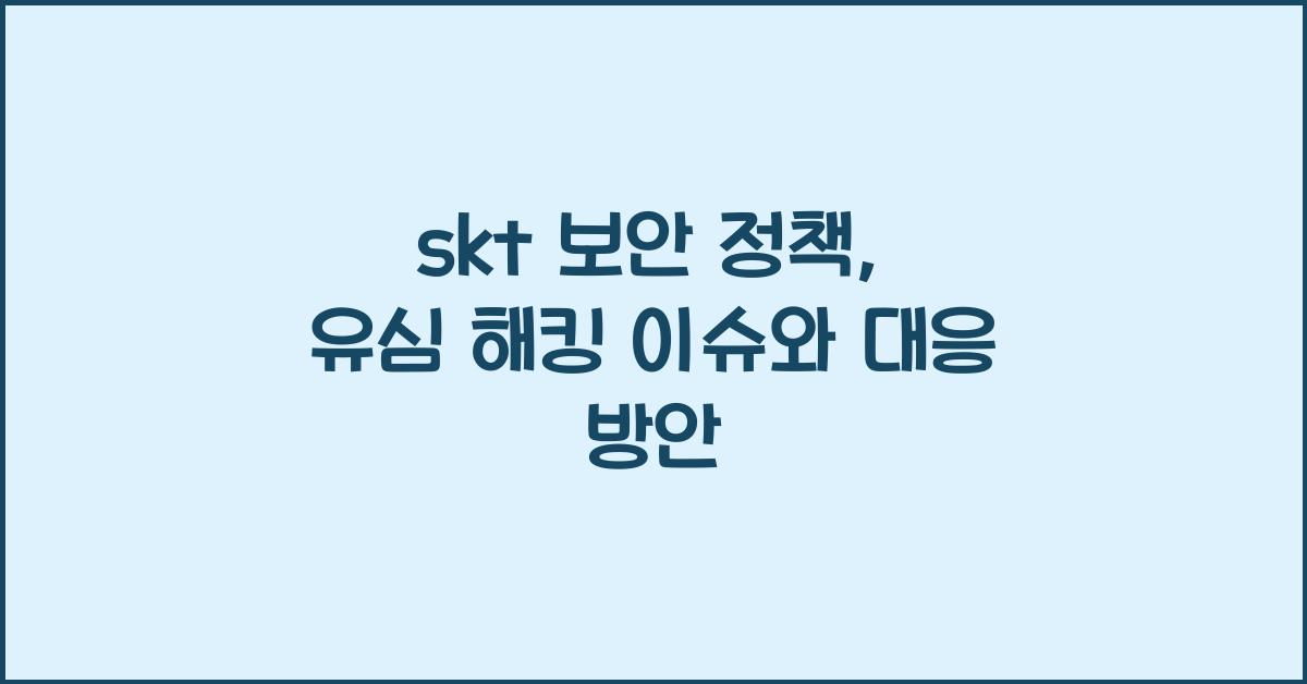 skt 보안 정책