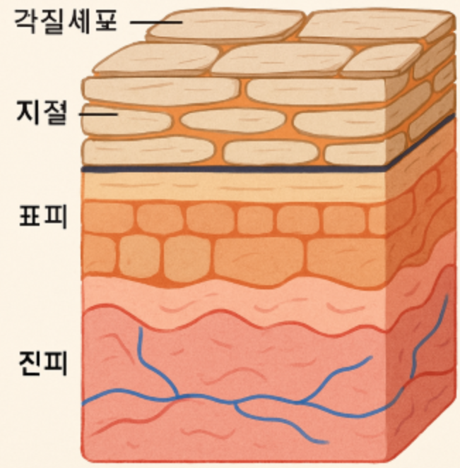 피부 각질층 구조