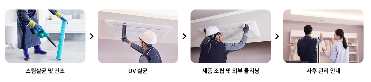 [삼성케어플러스] 전문 세척 과정 정보