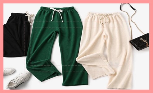 스트라이프 와이드 레그 팬츠 스타일링 팁