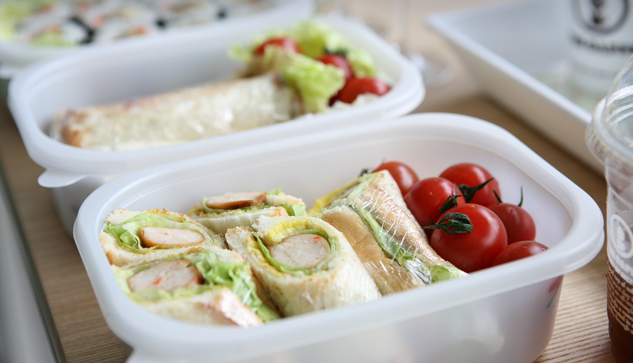 도시락 친환경 포장 관련 사진