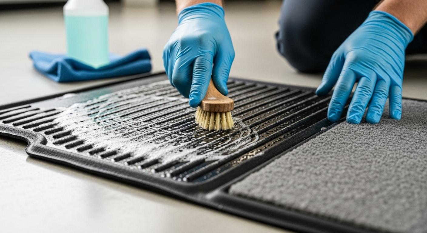 바닥매트 처리방법