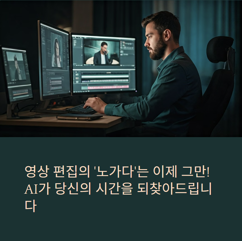 영상 편집자를 위한 AI 툴 TOP 3 (자막, 컷편집, 더빙 자동화)