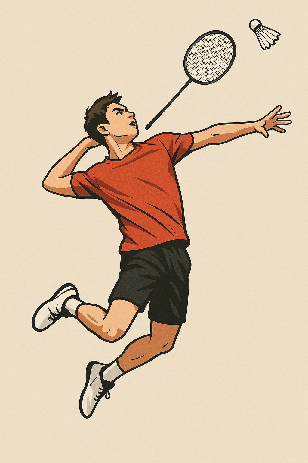 배드민턴 하프 스매시 이미지