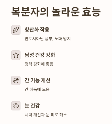 복분자의 놀라운 효능