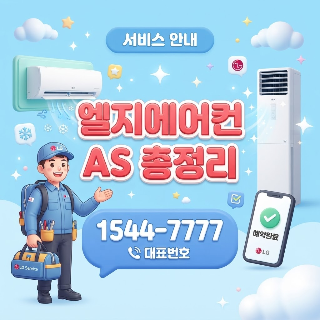 엘지에어컨서비스센터 안내 카드뉴스