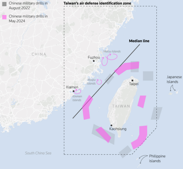 중국 대만 포위 훈련