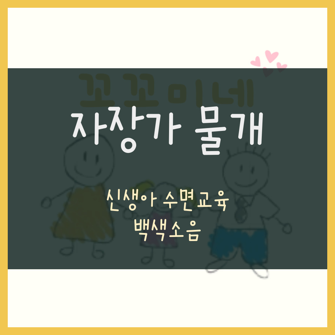 자장가 물개 신생아 수면교육 백색소음