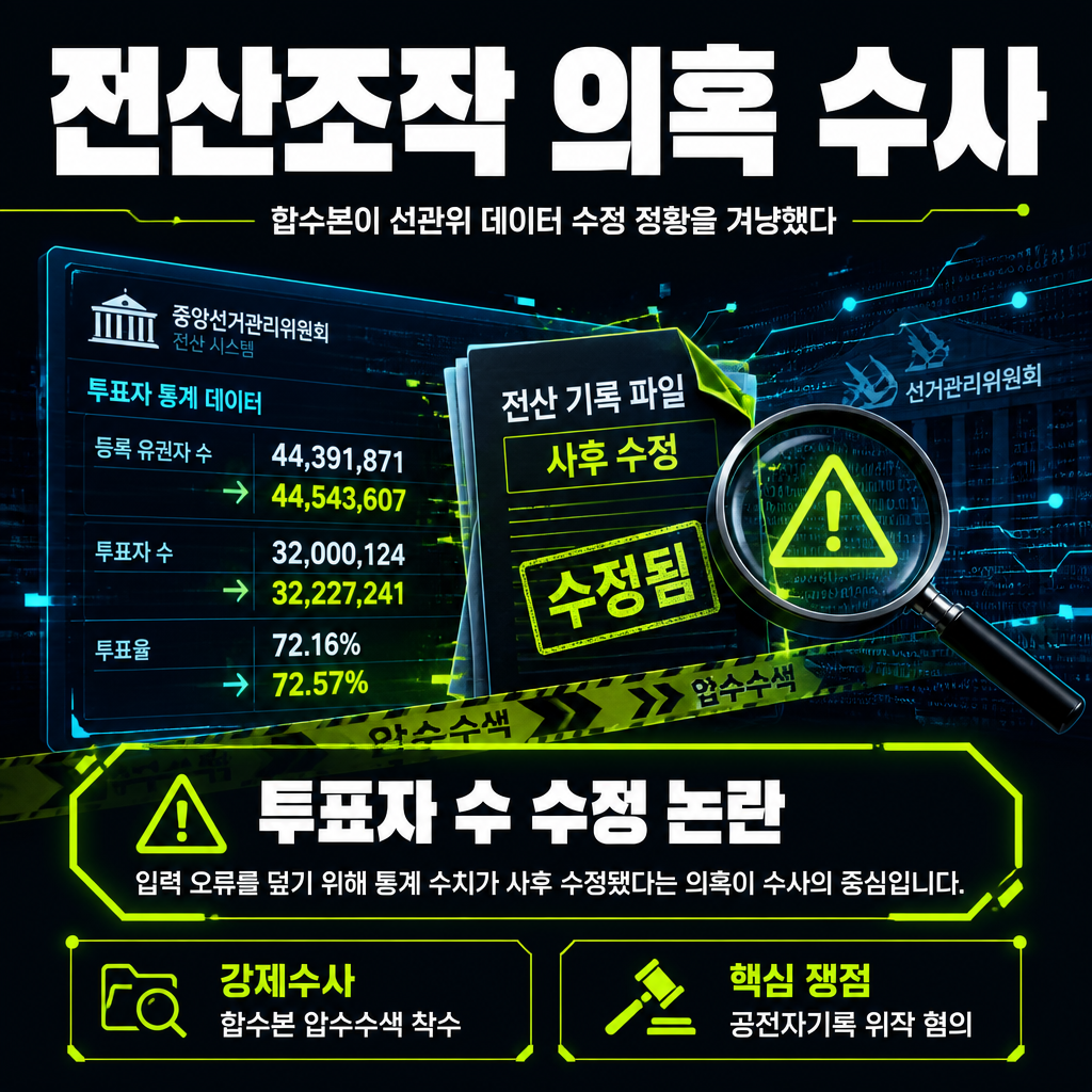 전산조작 의혹 수사