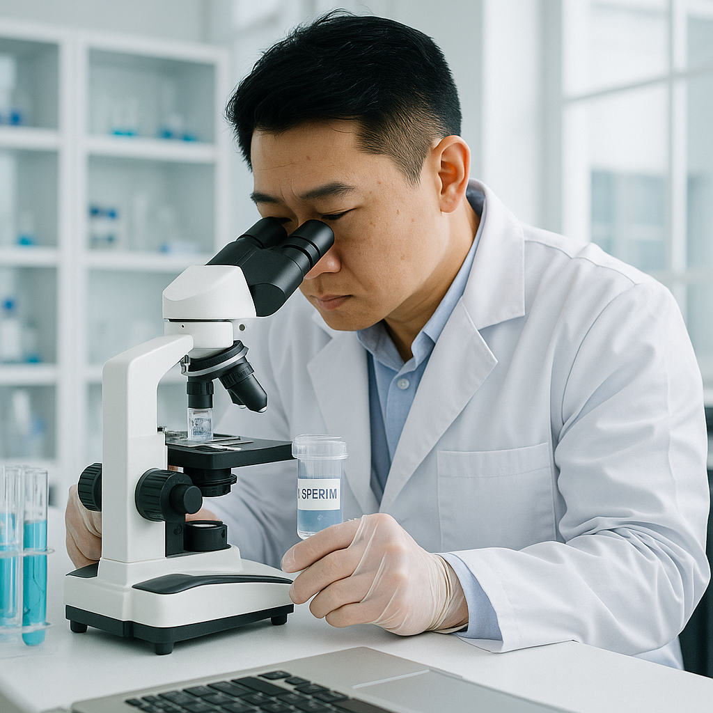 실험실에서 초가공식품의 유해를 실험하는 모습