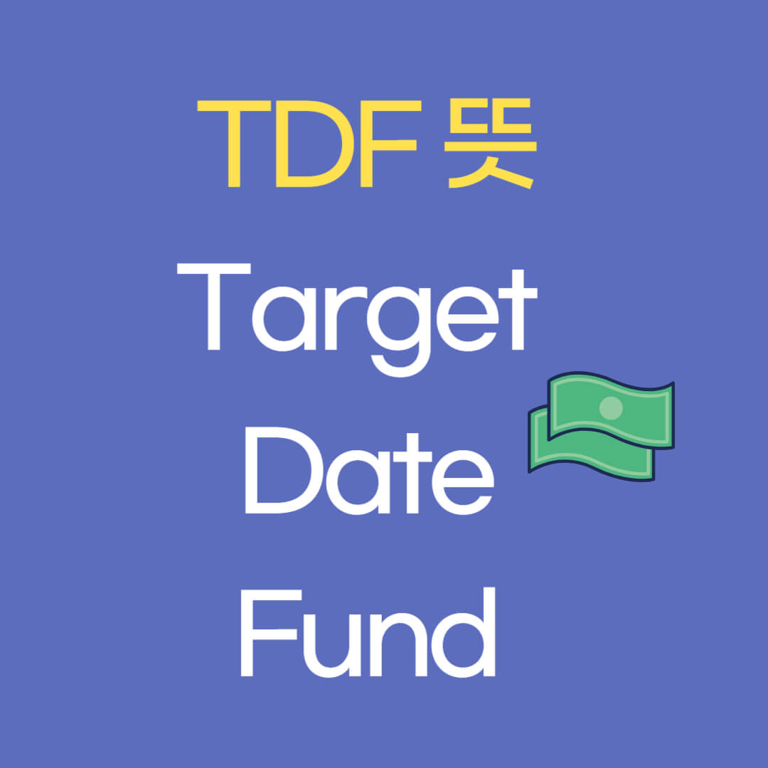 TDF란 TDF 숫자 의미 장점 단점
