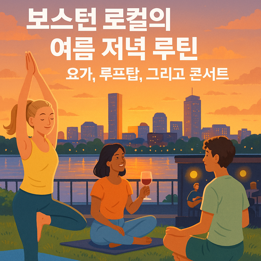 보스턴 로컬의 여름 저녁 루틴
