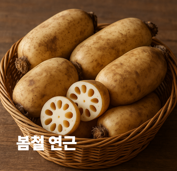 아삭한 식감과 은은한 단맛의 봄철 연근 효능 영양성분