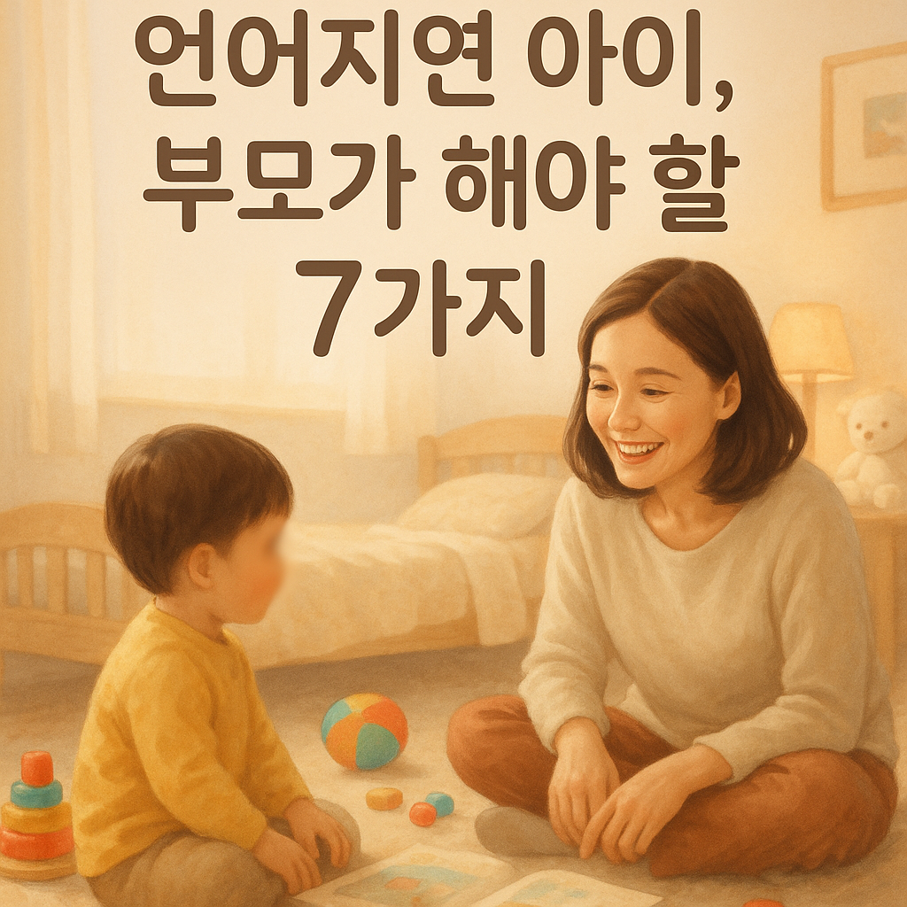 언어지연아이 부모가 해야할 7가지