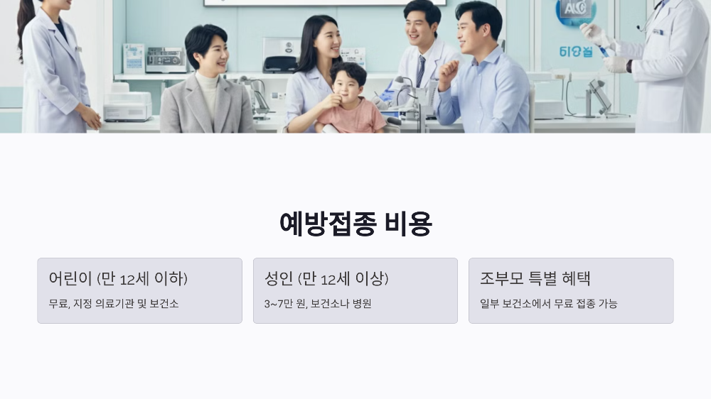 백일해 예방접종 비용