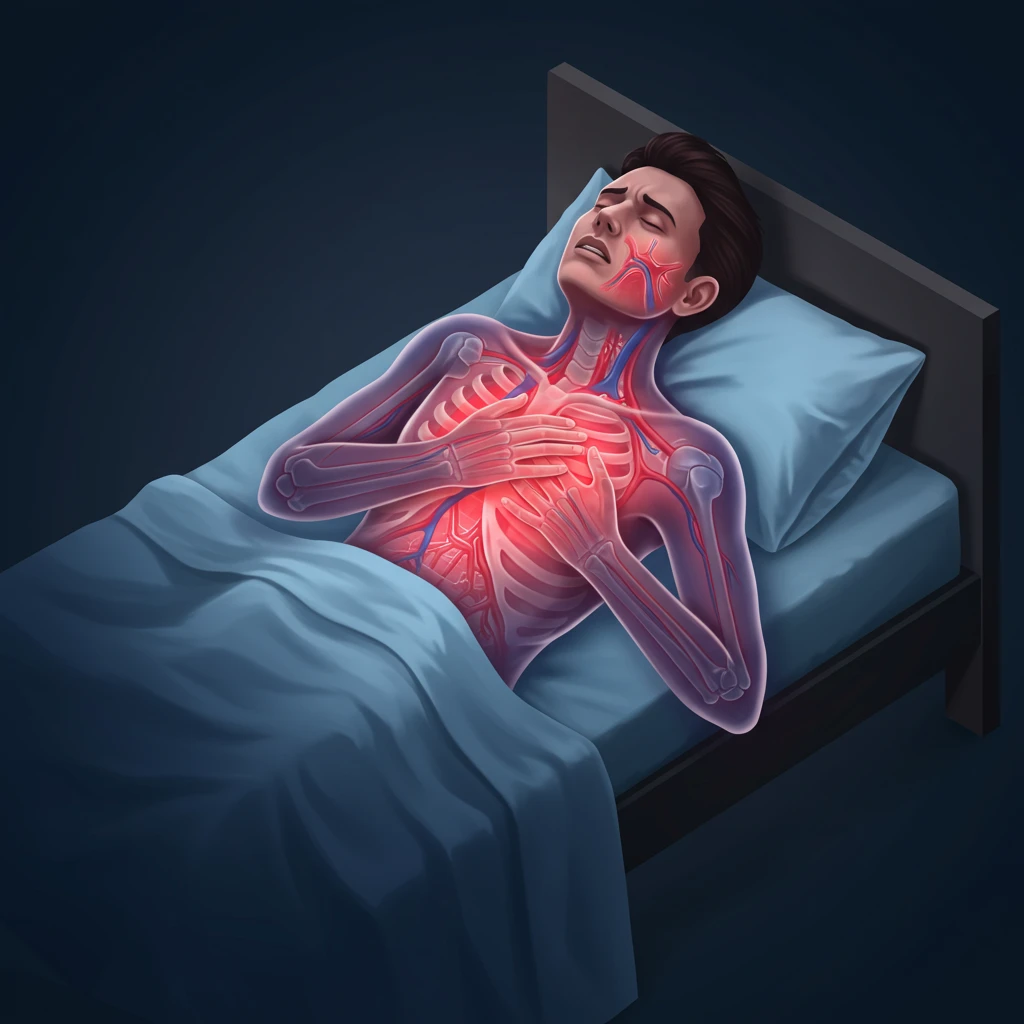 수면 중 가슴이 답답하고 아프다면? 협심증 야간 증상과 위험 신호 체크!