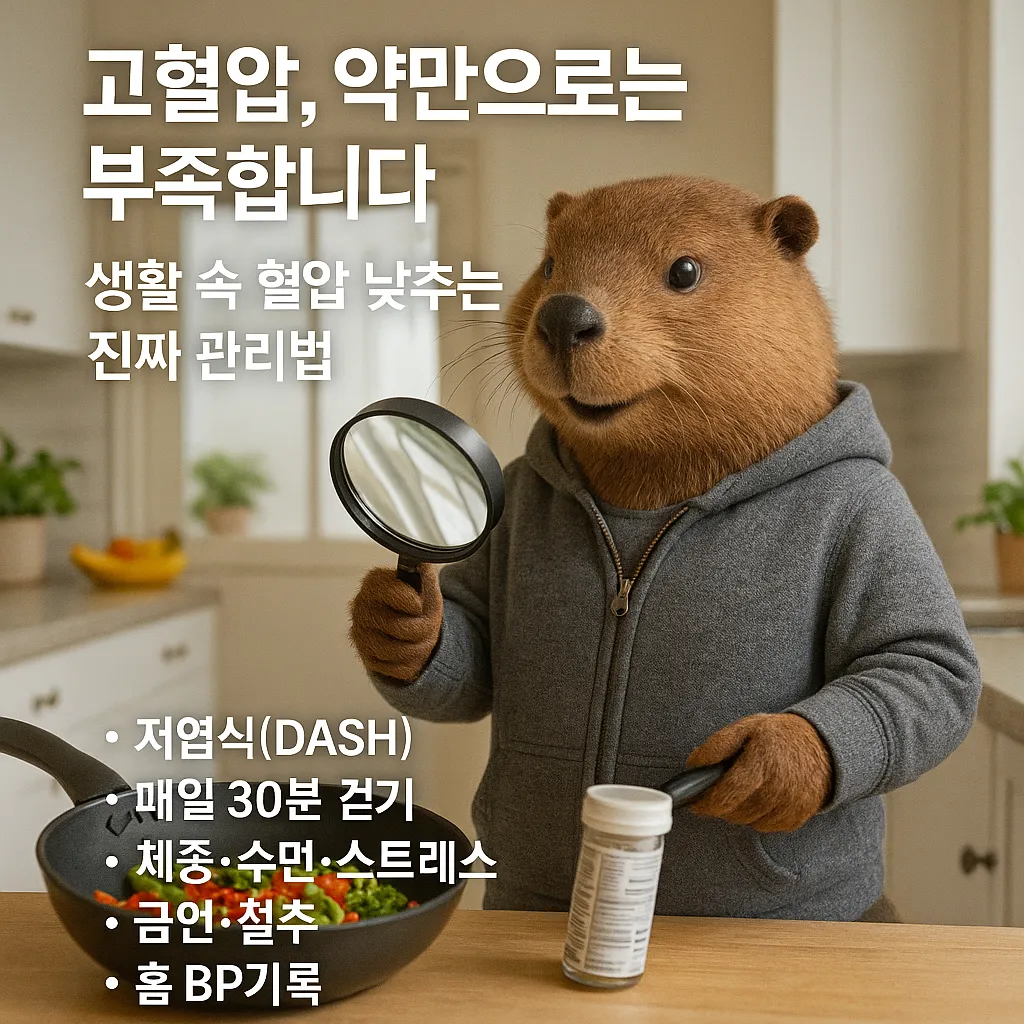 고혈압, 약만으로는 부족합니다｜생활 속 혈압 낮추는 진짜 관리법
