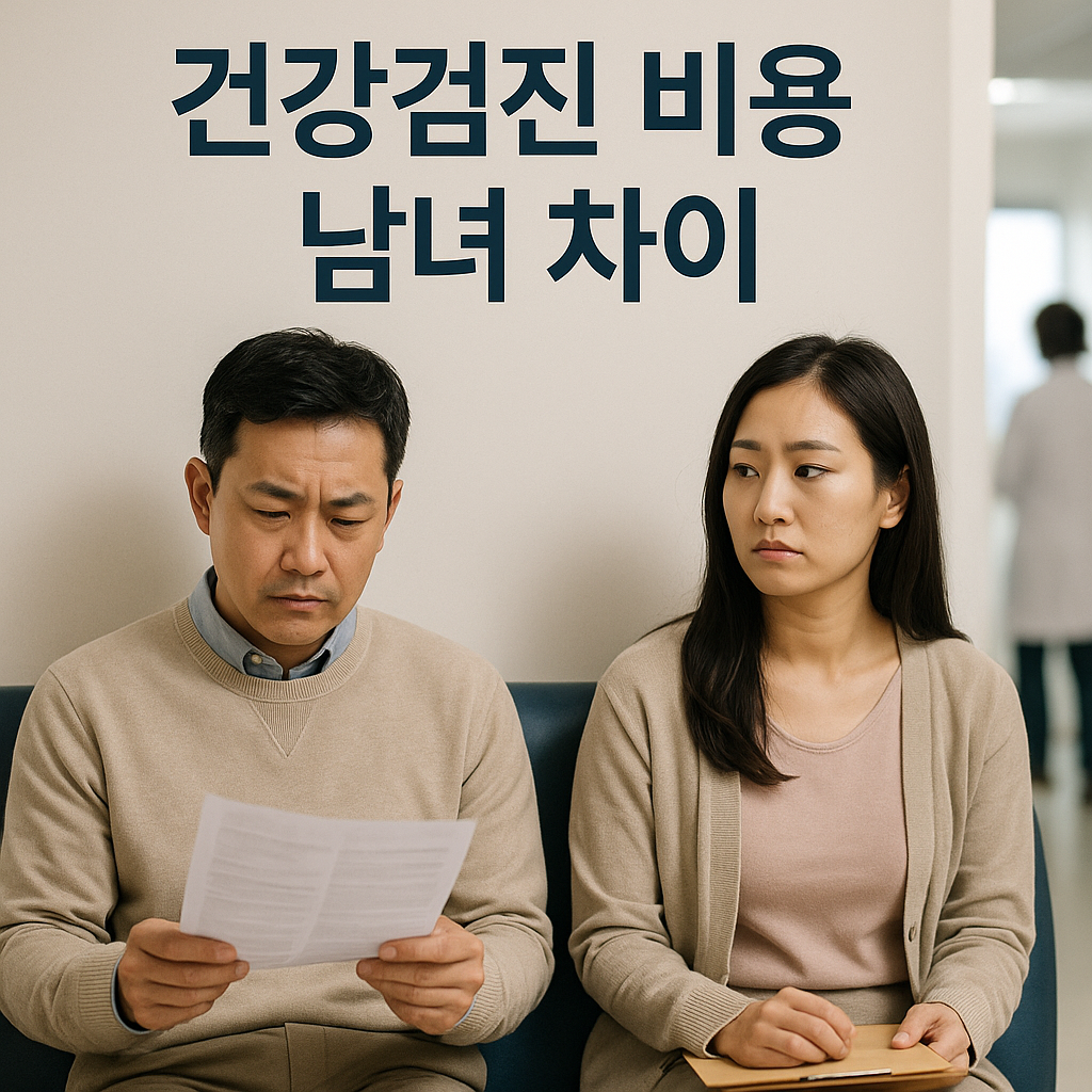 남녀 건강검진 비용 차이 이미지