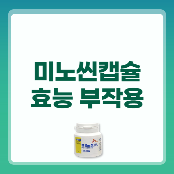 미노씬캡슐 50mg 효능 복용법 부작용