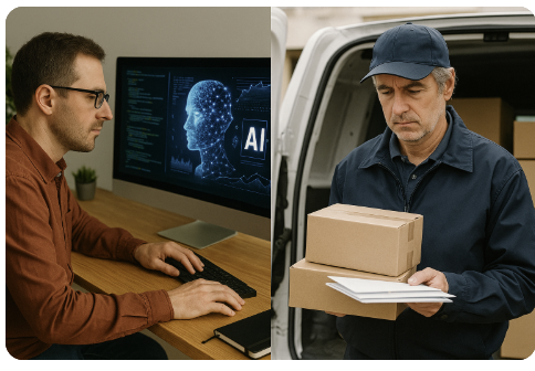 AI로 인한 새로운 직업과 사라질 일자리 – 미래 고용 지형을 읽다 관련 사진