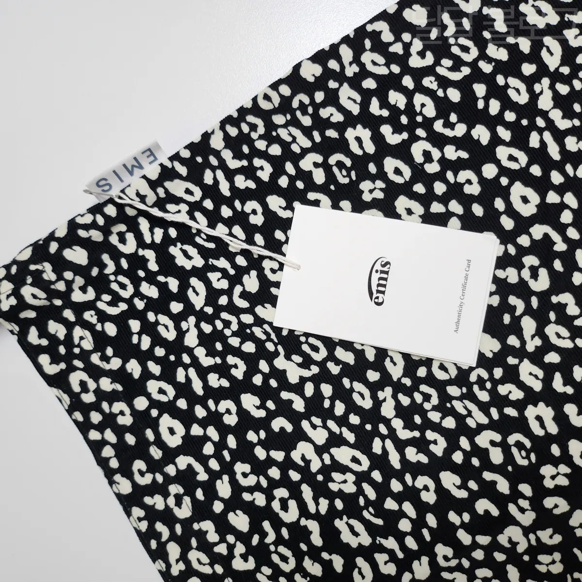 이미스-에코백-레오파드블랙