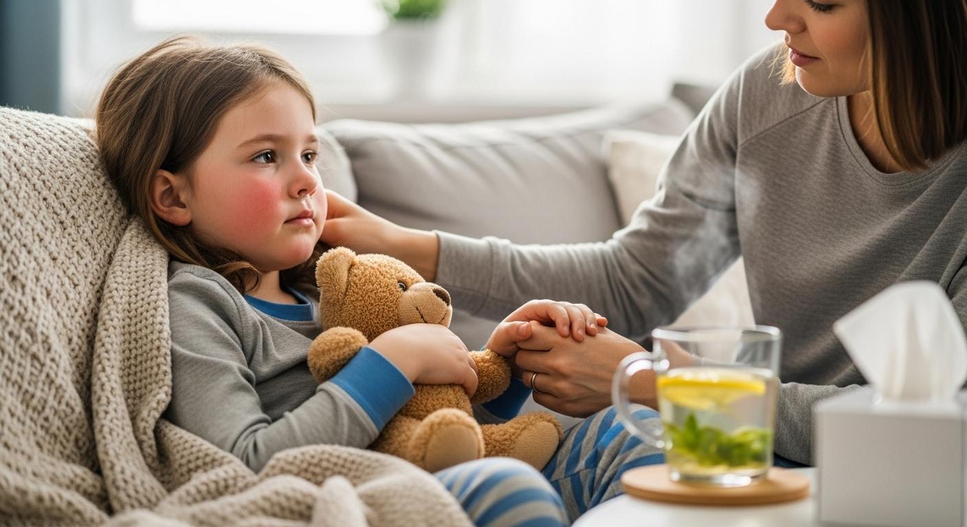 어린이 독감 증상 완화