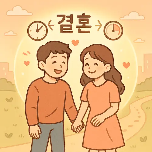 결혼에 임박한 커플 이미지
