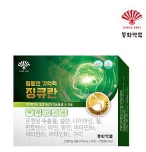 동화약품 혈행엔 기억력 징큐란, 1개, 120정