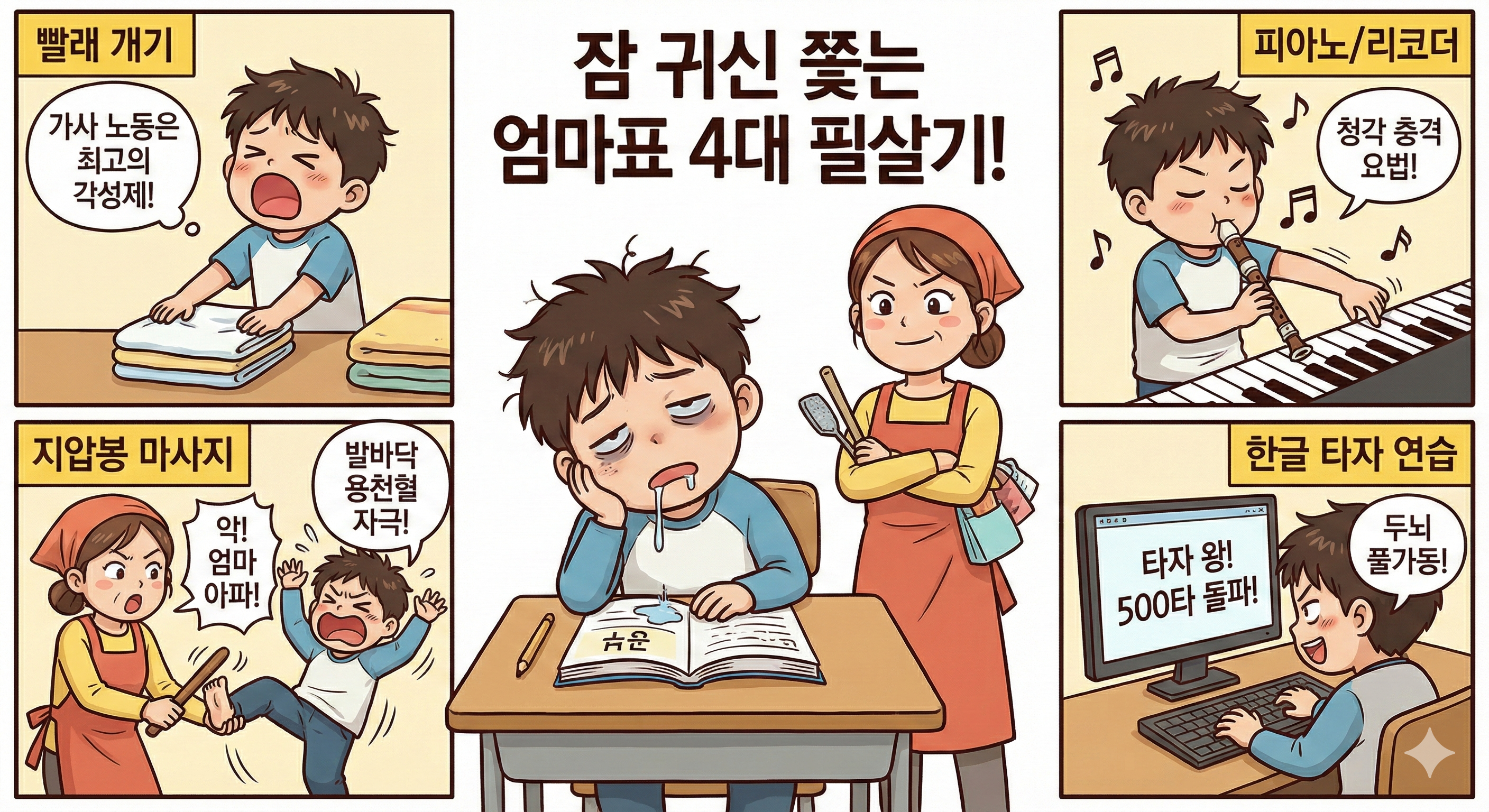 아이의 잠을 깨우기 위한 엄마의 필살기 4가지