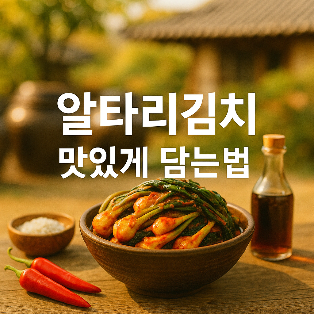알타리김치 맛있게 담는법