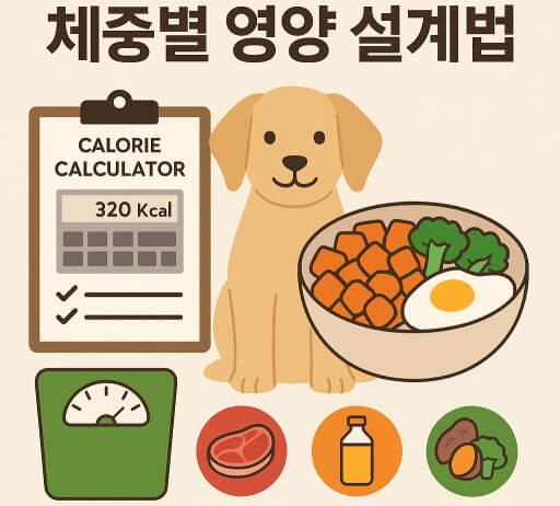 자연식 급여 기준, 강아지 체중별 하루 영양 설계법