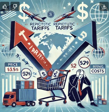 상호 관세에 따른 소비자 반응 이미지