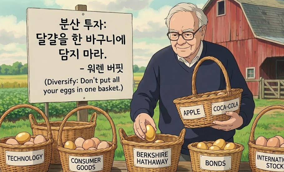 달걀을 한바구니에 담지말라는 사진