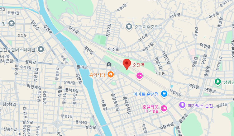 순천역 지도