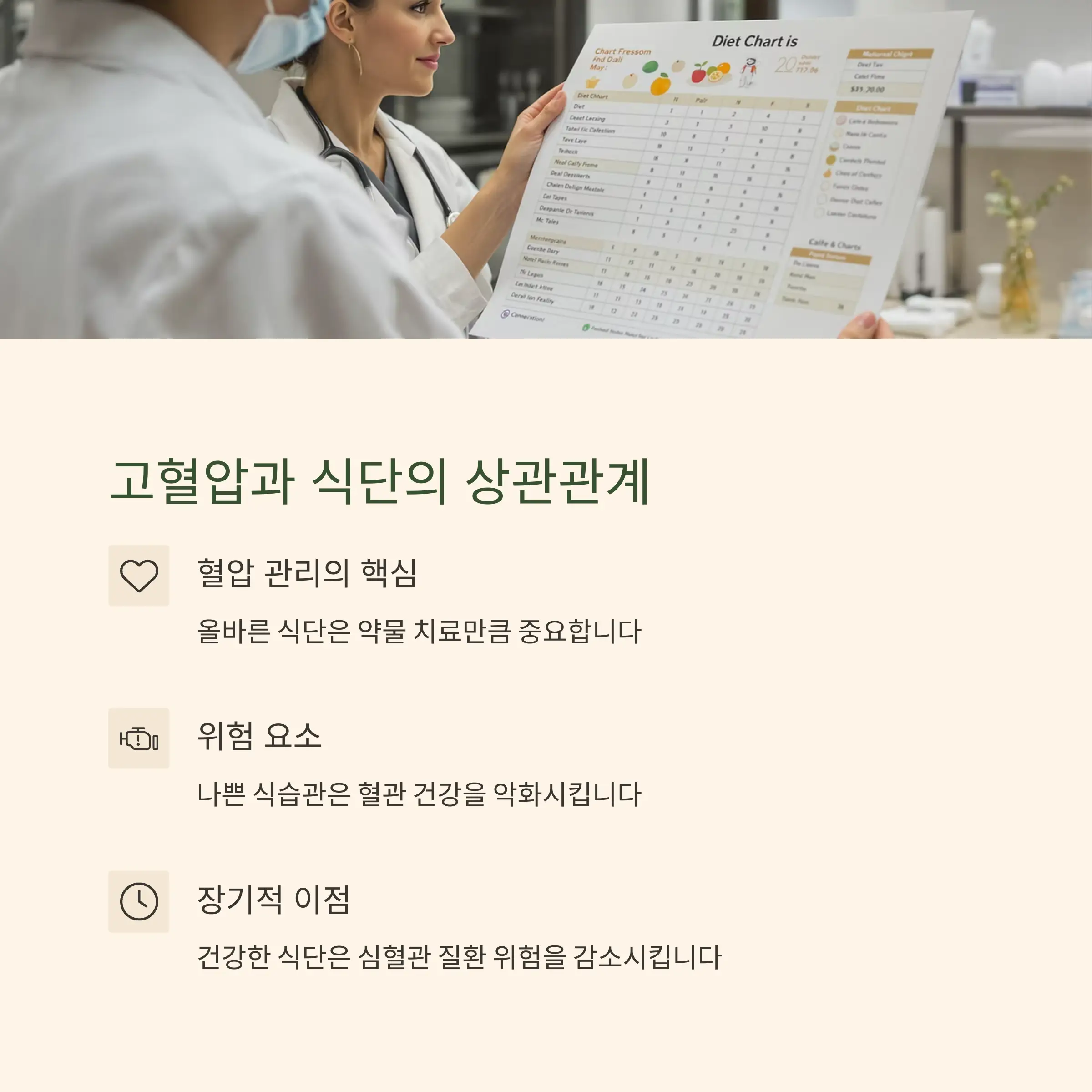 고혈압과 식단의 상관관계