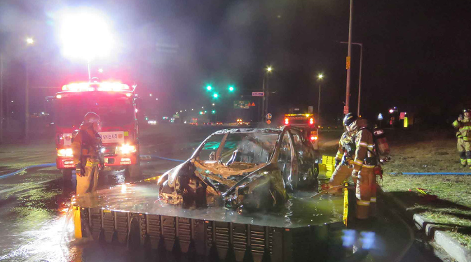전용수조운영 화재진압