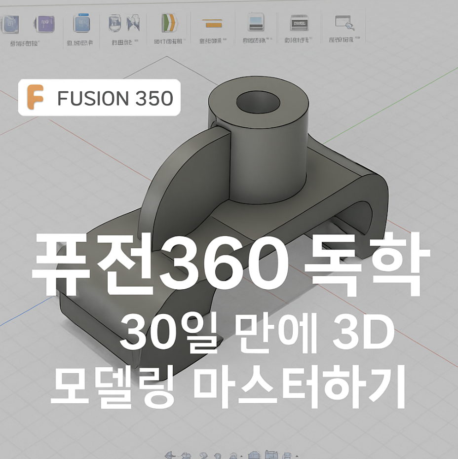 퓨전360 독학, 30일 만에 3D 모델링 마스터하기