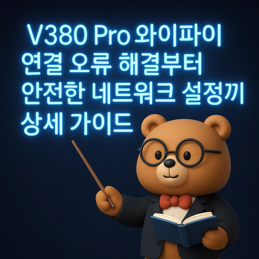 V380 Pro 와이파이 연결 오류 해결부터 안전한 네트워크 설정까지 상세 가이드